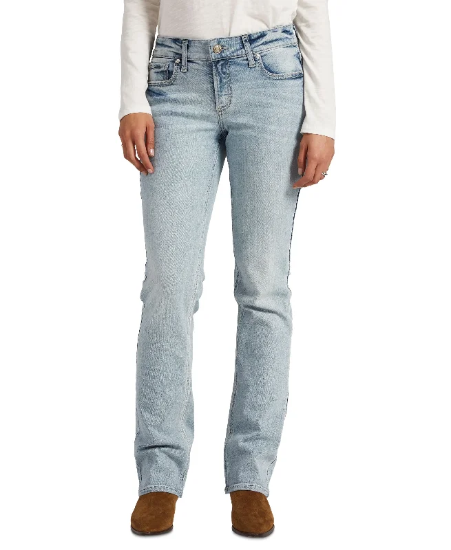 Silver Jeans Co. Womens Elyse Curvy Fit Bootcut Jeans