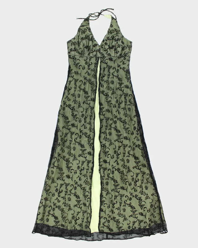 Vintage 90s Fairweather Halter Dress - S Color block unclassified dresses