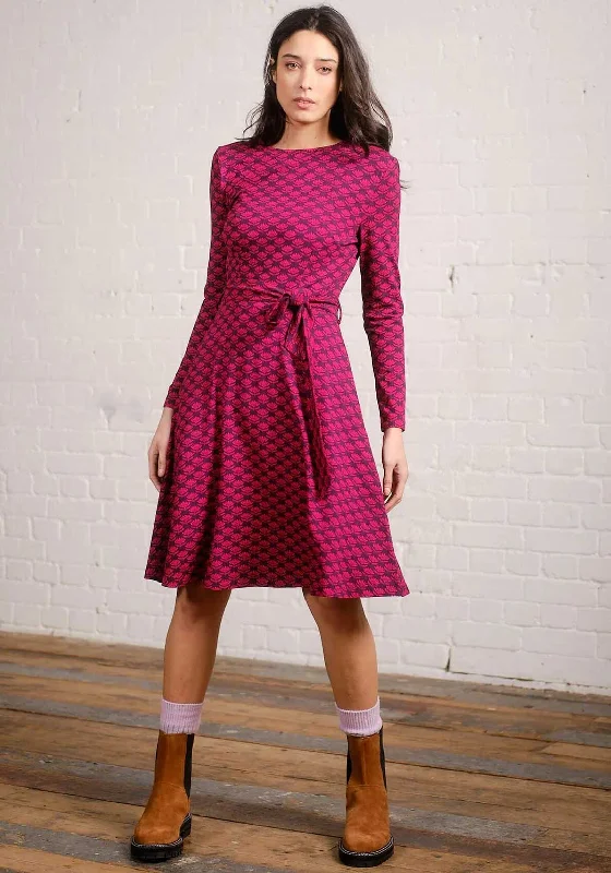 Pretty Vacant Vanessa Printed Dress, Pink Soft fabric unclassified dresses