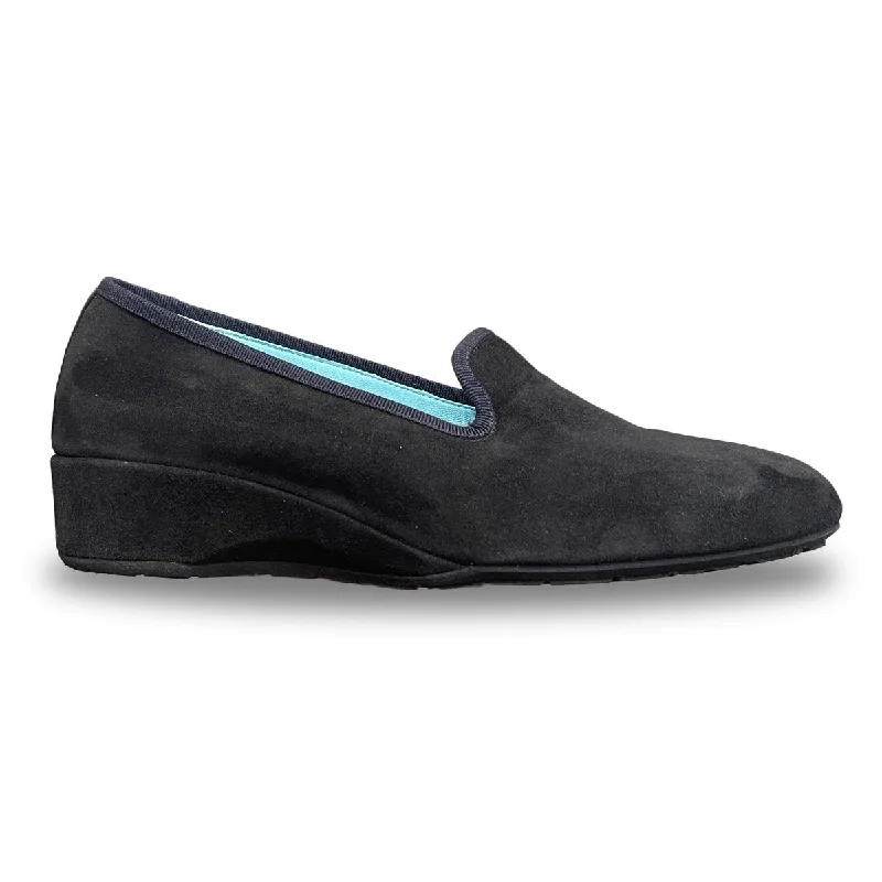 Thierry Rabotin Women's Ziggy 1440MN Black Suede/Navy Trim Street style unclassified dresses