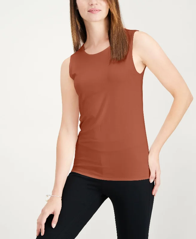 Alfani Sleeveless Layering Tank Top Neutral tone unclassified dresses