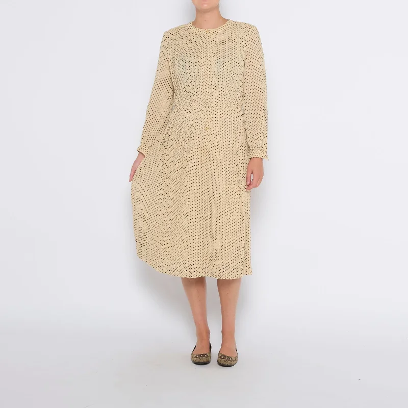 Poker Dot Buttoned Midi Dress - UK 10 Long unclassified dresses