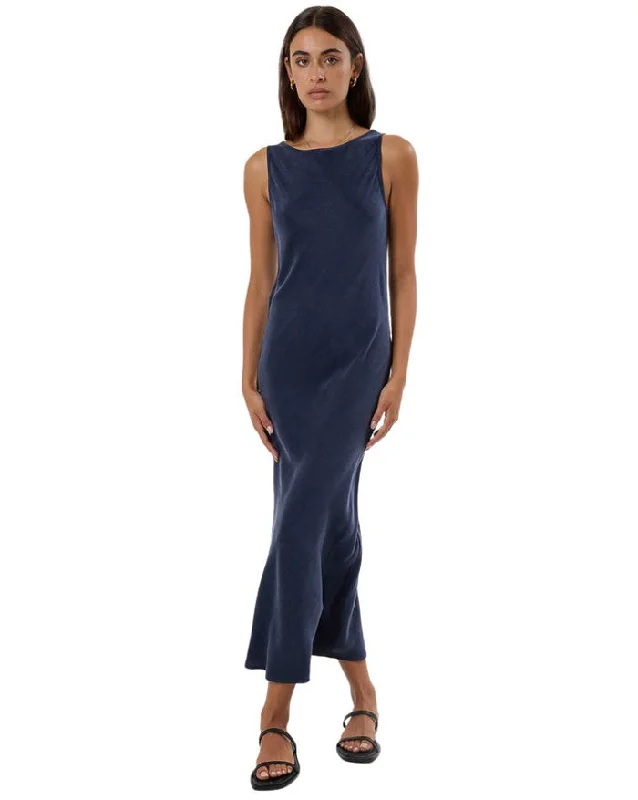 Thrills Indigo Slip Dress - OXFORD BLUE Minimalist unclassified dresses