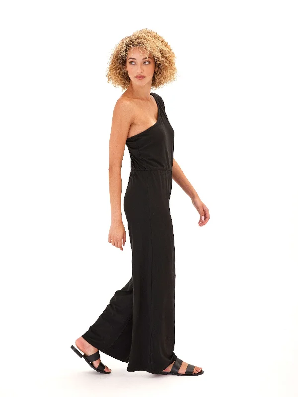 Shivani Luxe Jersey One-Shoulder Jumpsuit Summer unclassified dresses