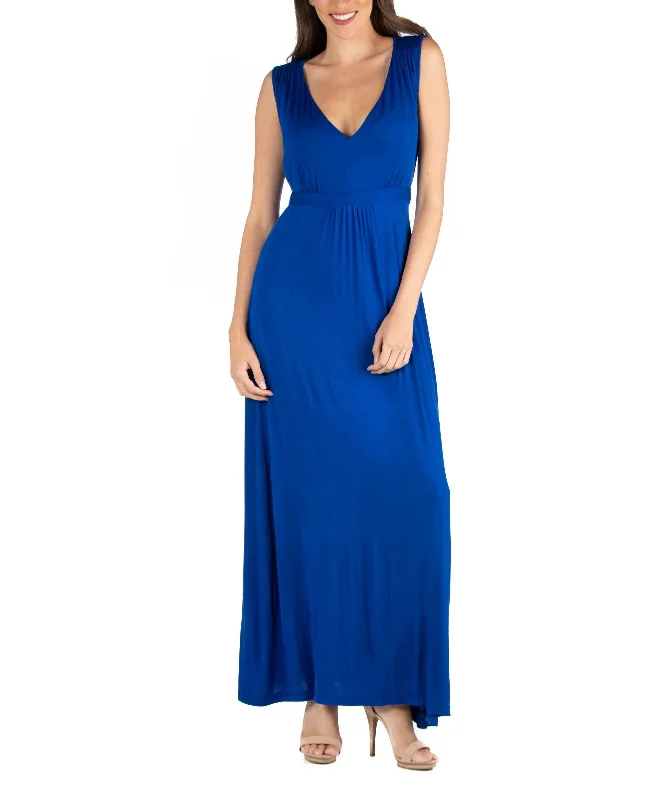 V-Neck Sleeveless Maxi Dress with Belt Minimalist unclassified dresses