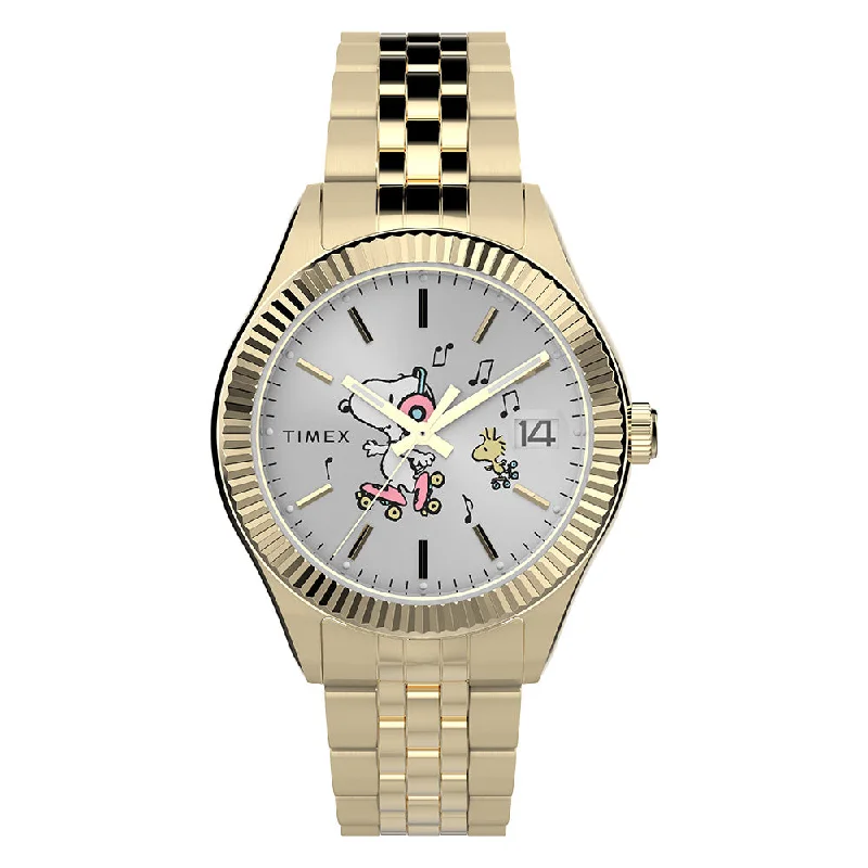 Timex Legacy X Peanuts Date 34mm Stainless Steel Band Stretchy unclassified dresses