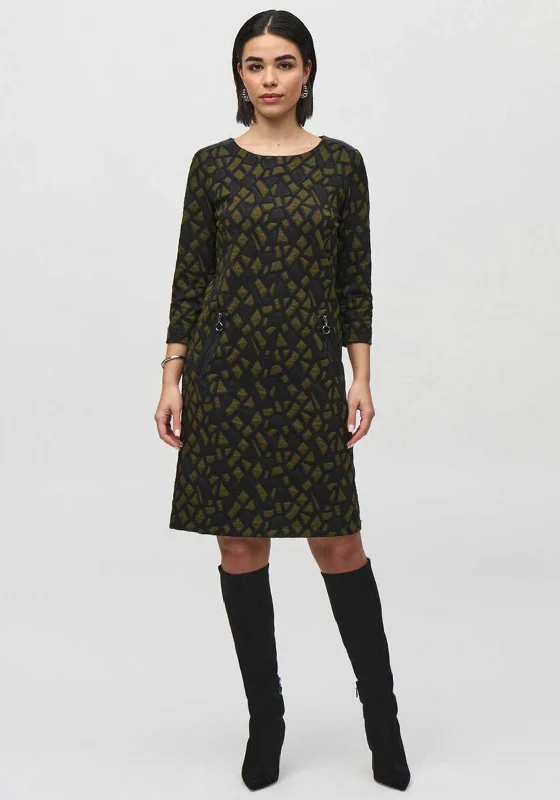 Joseph Ribkoff Geo Print Shift Dress, Green Pastel unclassified dresses