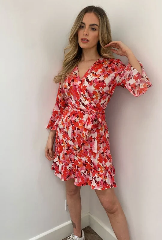 GIRL IN MIND VIVIAN ANGEL SLEEVE SKATER DRESS Embroidered unclassified dresses
