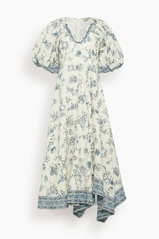 Casa Midi Dress in Cream Women's trendy midi dresses sale