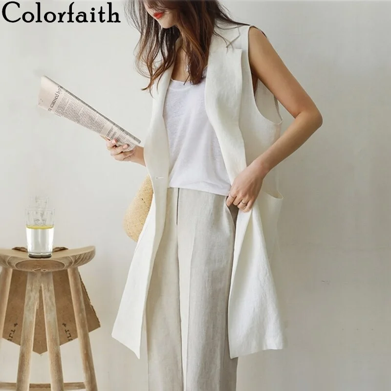 Colorfaith 2022 Summer Women's Blazers Casual Jacket Vest One Button Cotton and Linen Pockets Split Wild Midi Tops JKV8070 Cute floral print midi dresses Colorfaith 2022 Summer Women's Blazers Casual Jacket Vest One Button Cotton and Linen Pockets Split Wild Midi Tops JKV8070 Cute floral print midi dresses