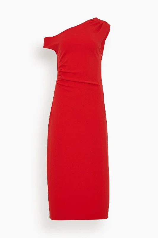 Midi Gio Dress in Red Sexy little black midi dresses